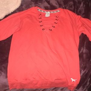PINK brand coral/pink sweatshirt/long sleeve